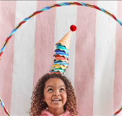 Meri Meri - Stripe Party Hats - Çizgili Parti Şapkaları (8Li)