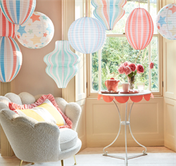 Meri Meri - Stripy Lanterns - Çizgili Fenerler (3Lü)