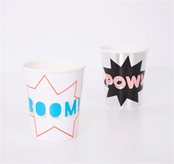 Meri Meri - Süper Kahraman Bardaklar - 8 Adet