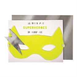 Meri Meri - Superhero Card - Süper Kahraman Tebrik Kartı - Boy