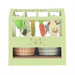 Meri Meri - Tavşanlı Bahar Temalı Cupcake Kit (24lü)