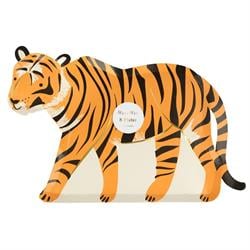 Meri Meri - Tiger Plates - Kaplan Tabaklar - 8Li