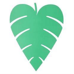 Meri Meri - Tropikal Yaprak Desenli Amerikan Servisi - 12 Adet