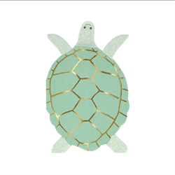 Meri Meri - Turtle Napkins - Kaplumbağa Peçeteler - 16Lı