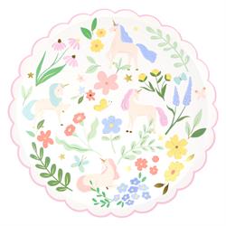 Meri Meri - Unicorn Tabak - L - 8 Adet