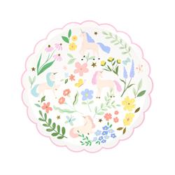 Meri Meri - Unicorn Tabak - M - 8 Adet