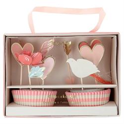 Meri Meri - Valentine’S Cupcake Kit - Sevgi Cupcake Kit - 24Lü