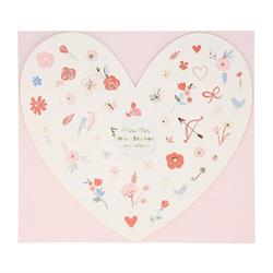 Meri Meri - Valentine’S Mini Sticker Sheets - Kalp & Çiçek Desenli Mini Çıkartmalar - 5Li