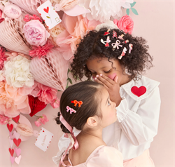 Meri Meri - Valentines Bow Saç Tokaları - 6 Adet