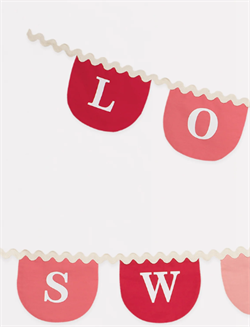 Meri Meri - Valentines Kumaş Asılan Süs