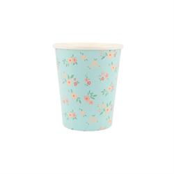 Meri Meri - Vintage Ditsy Bardaklar - 8 Adet