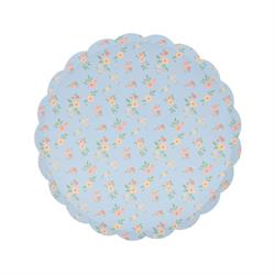 Meri Meri - Vintage Ditsy Tabaklar - M - 8 Adet