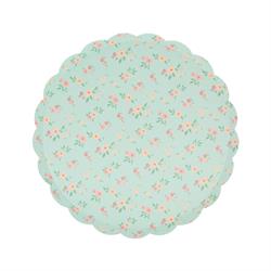 Meri Meri - Vintage Ditsy Tabaklar - M - 8 Adet