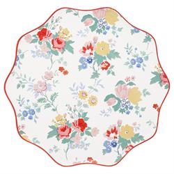 Meri Meri - Vintage Floral Tabaklar - L - 8 Adet