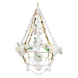 Meri Meri - White Blossom Chandelier - Beyaz Çiçekli Süs Avize