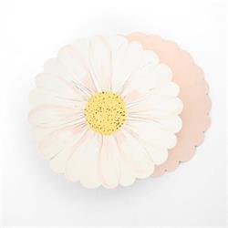 Meri Meri - Wild Daisy Plates - Yabani Papatya Tabaklar - 8Li