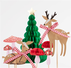 Meri Meri - Winter Woodland - Orman Pasta Süsü - 8 Adet