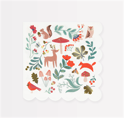 Meri Meri - Winter Woodland - Orman Peçete - L - 16 Adet