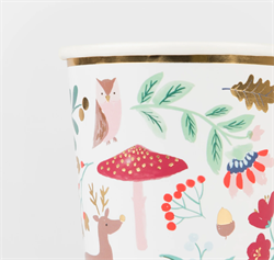 Meri Meri - Winter Woodland Cups - Orman Bardak (8Li)