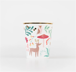 Meri Meri - Winter Woodland Cups - Orman Bardak (8Li)
