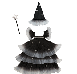 Meri Meri - Yıldızlı Cadı Kostümü Seti (5-6 Yaş)