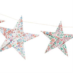 Meri Meri X Liberty - Origami Yıldız Garland