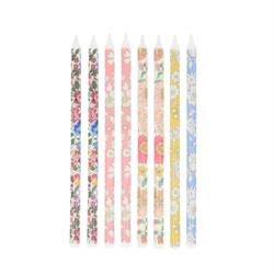 Meri Meri X Liberty - Çiçekli Mumlar - 16 Adet