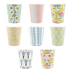 Meri Meri X Molly Mahon - Bardaklar - 8 Adet