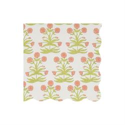 Meri Meri X Molly Mahon - Çiçekli Peçeteler - L - 16 Adet