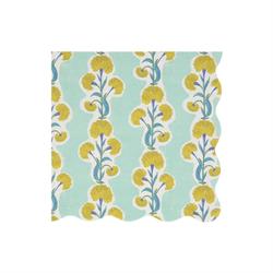 Meri Meri X Molly Mahon - Çiçekli Peçeteler - L - 16 Adet