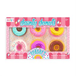 Ooly Dainty Donuts 6lı Kokulu Silgi Seti