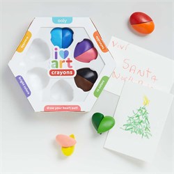 Ooly I Heart Art Silinebilir 6lı Renk Mum Boya (12 Renk)
