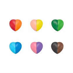 Ooly I Heart Art Silinebilir 6lı Renk Mum Boya (12 Renk)