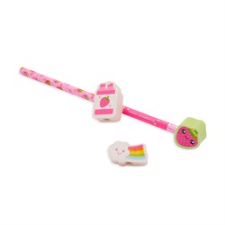 Ooly Lil’ Juicy 4’lü Silgi - Çilek Kokulu