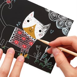 Ooly Mini Scratch & Scribble - Cutie Cats