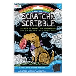 Ooly Mini Scratch & Scribble - Playful Pups