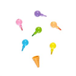 Ooly Rainbow Scoops 6 Renkli Silinebilir Mum Boya