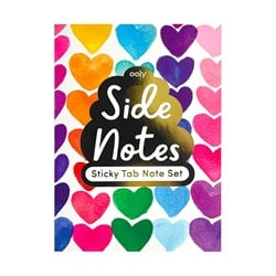 Ooly Side Notes Yapışkanlı Etiket Seti - Rainbow Hearts