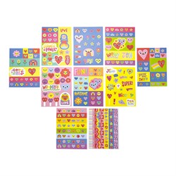 Ooly Stickiville Çıkartma Kitabı - Happy Hearts