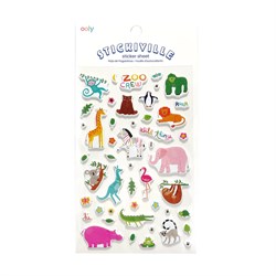 Ooly Stickiville Çıkartmalar - Zoo Crew