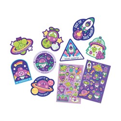 Ooly Stickiville Kokulu Çıkartma Seti - Galaxy Grape