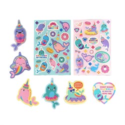 Ooly Stickiville Kokulu Sticker Seti - Nom Nom Narwhals
