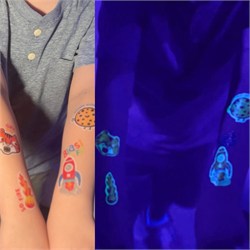 Ooly Tattoo Palooza Glow in the Dark Geçici Dövme Seti - Magic Moonbeams