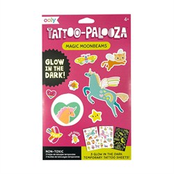 Ooly Tattoo Palooza Glow in the Dark Geçici Dövme Seti - Magic Moonbeams