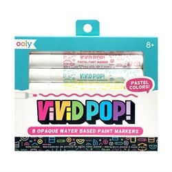 Ooly Vivid Pop! Su Bazlı 8’li Keçeli Kalem - Pastel