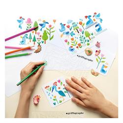 Step by Step Drawing - Funky Forest