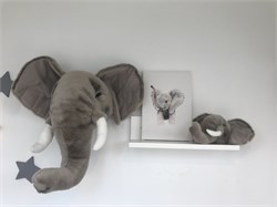 Suluboya Görünümlü Kanvas Baskı Tablo Fil