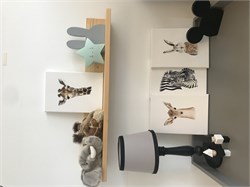 Suluboya Görünümlü Kanvas Baskı Tablo Tavşan