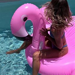 SunnyLife Flamingo Binilebilir Şişme Deniz Oyuncağı