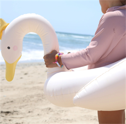 SunnyLife Prenses Kuğu Çocuk Şişme Deniz ve Havuz Simidi